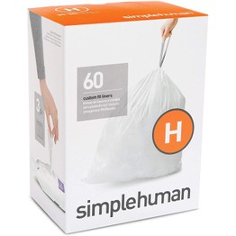 Simplehuman Custom Fit Liners (H) Bulk Pack of 60 CW0258