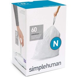 Simplehuman Bin Liners (N) 45-50Ltr Bulk Pack of 60 CW0262