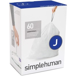 Simplehuman Bin Liners (J) 30-45ltr Bulk Pack of 60 CW0259