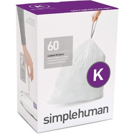 Simplehuman Bin Liners (K) 35-45ltr Bulk Pack of 60 CW0260