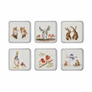 Wrendale Designs Christmas Pack of 6 Tablemats or Coasters additional 1
