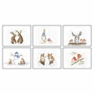Wrendale Designs Christmas Pack of 6 Tablemats or Coasters additional 3