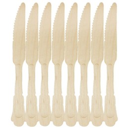 Recycled Disposable Wooden Knife(set of 8)