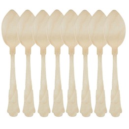 Recycled Disposable Wooden Spoon (set of 8)