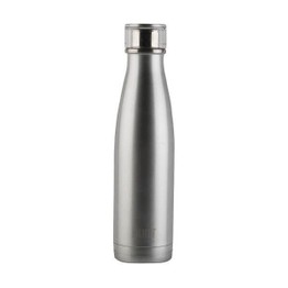 Built 17Oz Double Walled Stainless Steel Water Bottle Silver