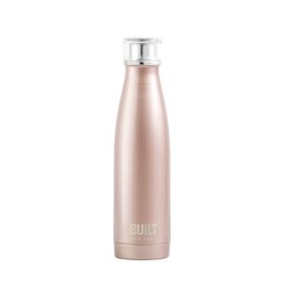 Built 17Oz Double Walled Stainless Steel Water Bottle Rose Gold