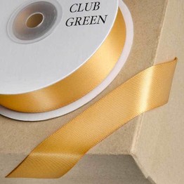 Club Green Satin Ribbon Gold