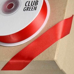 Club Green Satin Ribbon Red