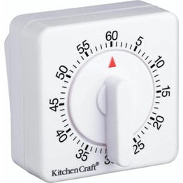 KitchenCraft Deluxe Half Round Wind-Up 60 Minute Timer