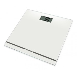 Salter Large Display Glass Electronic Bathroom Scale - White