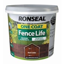 Ronseal Fence Life One Coat Paint - Red Cedar 5Ltr