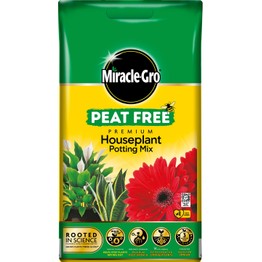 Miracle-Gro Peat Free Premium Houseplant Potting Mix Compost 10 Litre
