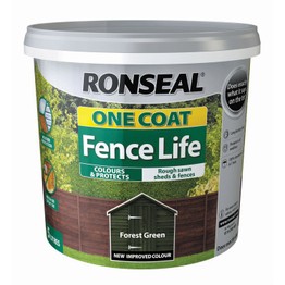 Ronseal Fence Life One Coat Paint - Forest Green 5Ltr