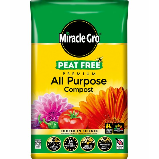 Miracle-Gro Premium Peat Free All Purpose Compost 40ltr