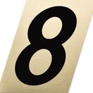 Metl-Stik 2inch Stick on Self Adhesive Numbers Gold additional 4