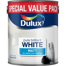 Dulux Vinyl Matt Pure Brilliant White 3ltr