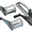 KitchenCraft Stainless Steel Rotary Grater With Three Drums additional 1