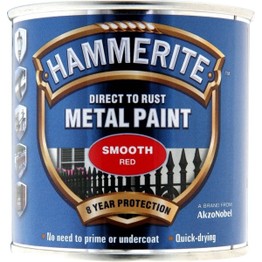 Hammerite Direct to Rust Metal Paint Smooth Red