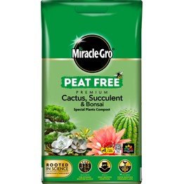 Miracle-Gro® Peat Free Premium Cactus, Succulent & Bonsai Compost 10ltr