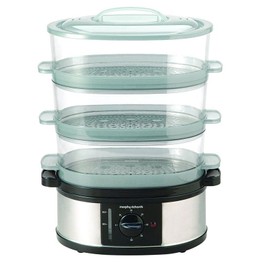 Morphy Richards Steamer 3 Tier Stainless Steel 48755