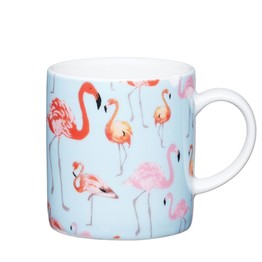 KitchenCraft Espresso Coffee Mug Porcelain 80ml - Flamingo