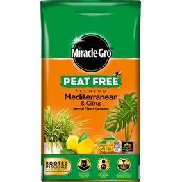 Miracle-Gro® Peat Free Premium Mediterranean & Citrus Compost 10ltr