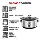 Tower Slow Cooker 3.5ltr Stainless Steel T16039 additional 7