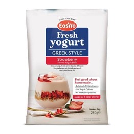 EasiYo Greek Style Strawberry Yogurt Flavour Mix
