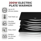 Tower Electric Plate Warmer Black T19015 additional 2