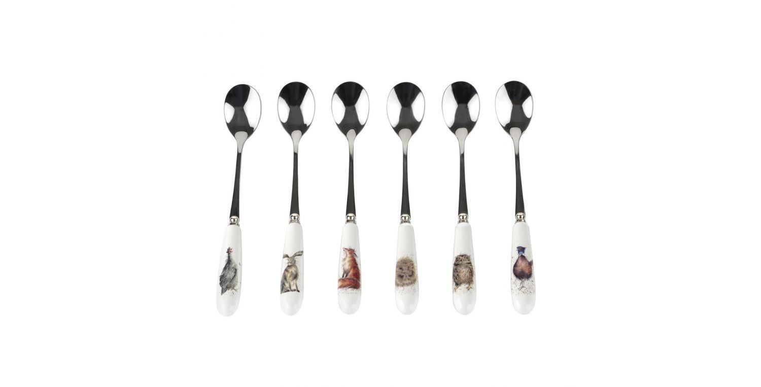 WATERFORD Brayton Bead Stainless Steel Tea Spoons Set Of 6