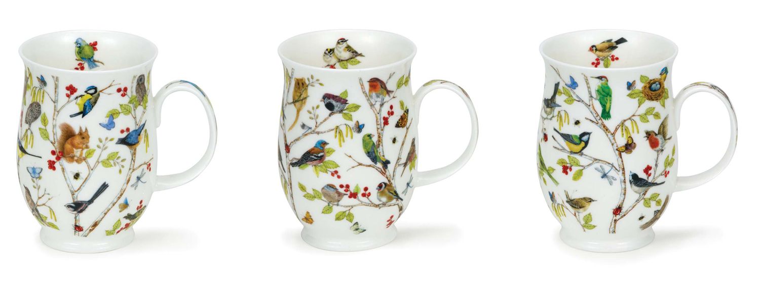 Dunoon Skye - Tazza a forma di iris, 0,45 litri, colore: blu, rosa, viola