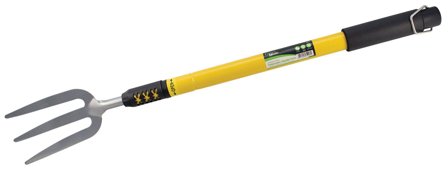 Kingfisher Pro Gold Deluxe Telescopic Hand Fork – Strong Gardening Tool For Pros & Gardeners