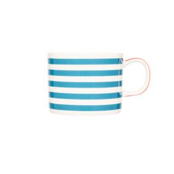 Siip Blue Stripe Short China Mug 300ml
