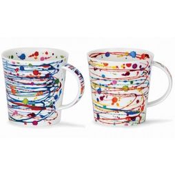 Dunoon Cairngorm Drizzle Designs Fine Bone China Mug