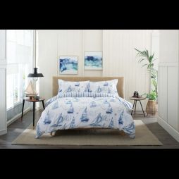 Lobster Creek Solent Reversible Bedding Set