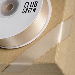Club Green Satin Ribbon Coffee