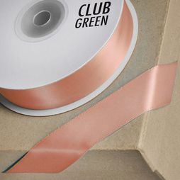 Club Green Satin Ribbon Rose Gold