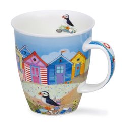 Dunoon Nevis Shoreline Fine Bone China Mug Beach Hut