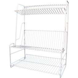 Delfinware 3 Tier Plate Rack White 2300