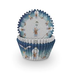 Creative Party Christmas The Snowman Woodland Friends Cupcake Cases (75) J118