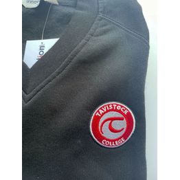 Tavistock College V Neck Sweatshirt Black alternative