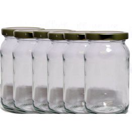 Jam Jar &amp; Lid Round 1lb alternative
