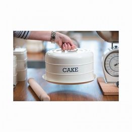 KitchenCraft Living Nostalgia Antique Cream Domed Cake Tin alternative