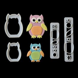 FMM Sugarcraft Mummy &amp; Baby Owl Cutter alternative