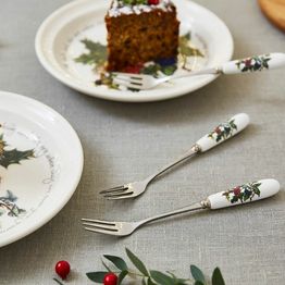 Portmeirion The Holly and The Ivy Pastry Fork Set of 6 alternative