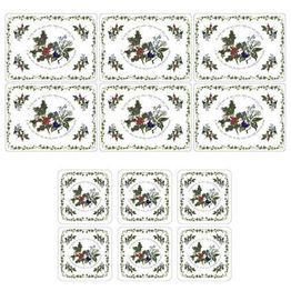 Portmeirion Pimpernel The Holly and The Ivy Placemat and Coaster Set of 6 alternative