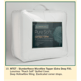Slumberfleece Anti Allergy Microfibre Mattress Topper alternative