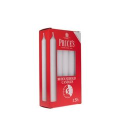 Prices White Household Candles Pack of 10 alternative