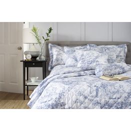 The Lyndon Company Duvet Cover Toile De Jouy Blue alternative