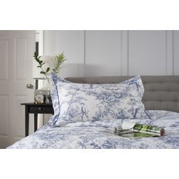 The Lyndon Company PIllowcase Toile De Jouy Blue alternative